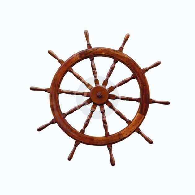 Classic yacht wheel